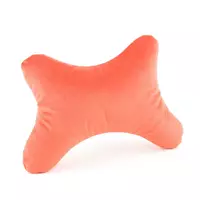 Дорожная подушка под голову BONE персиковый флок_под нанесение