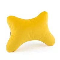 Дорожная подушка под голову BONE желтый флок_под нанесение