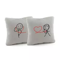 Набор подушек для влюбленных «Слушай сердце»  флок