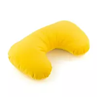 Подушка подголовник желтый флок_под нанесение