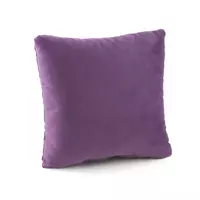Подушка декоративная квадратная, фиолетовый флок_под нанесение