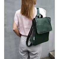 Рюкзак с клапаном зеленый титан