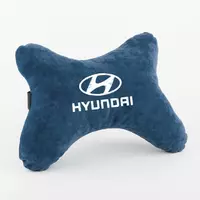 Дорожная подушка под голову BONE "hyundai" флок