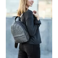 Рюкзак Fancy mini черный флай с серым глиттером_склад_m