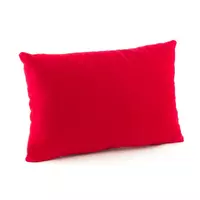 Подушка декоративная прямоугольная, красный флок_под нанесение