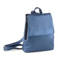 Рюкзак с клапаном синий натурель_склад_m