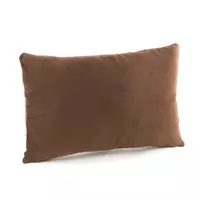 Подушка декоративная прямоугольная, коричневый флок_под нанесение