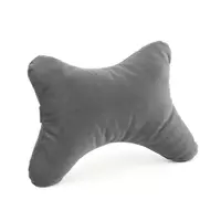 Дорожная подушка под голову BONE темно серый флок