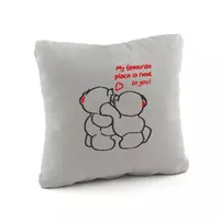 Подушка любимым «Люблю быть рядом с тобой» флок
