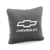 Подушка с лого Chevrolet тёмно серый флок_склад