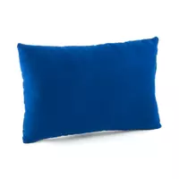 Подушка декоративная прямоугольная, синий флок_под нанесение